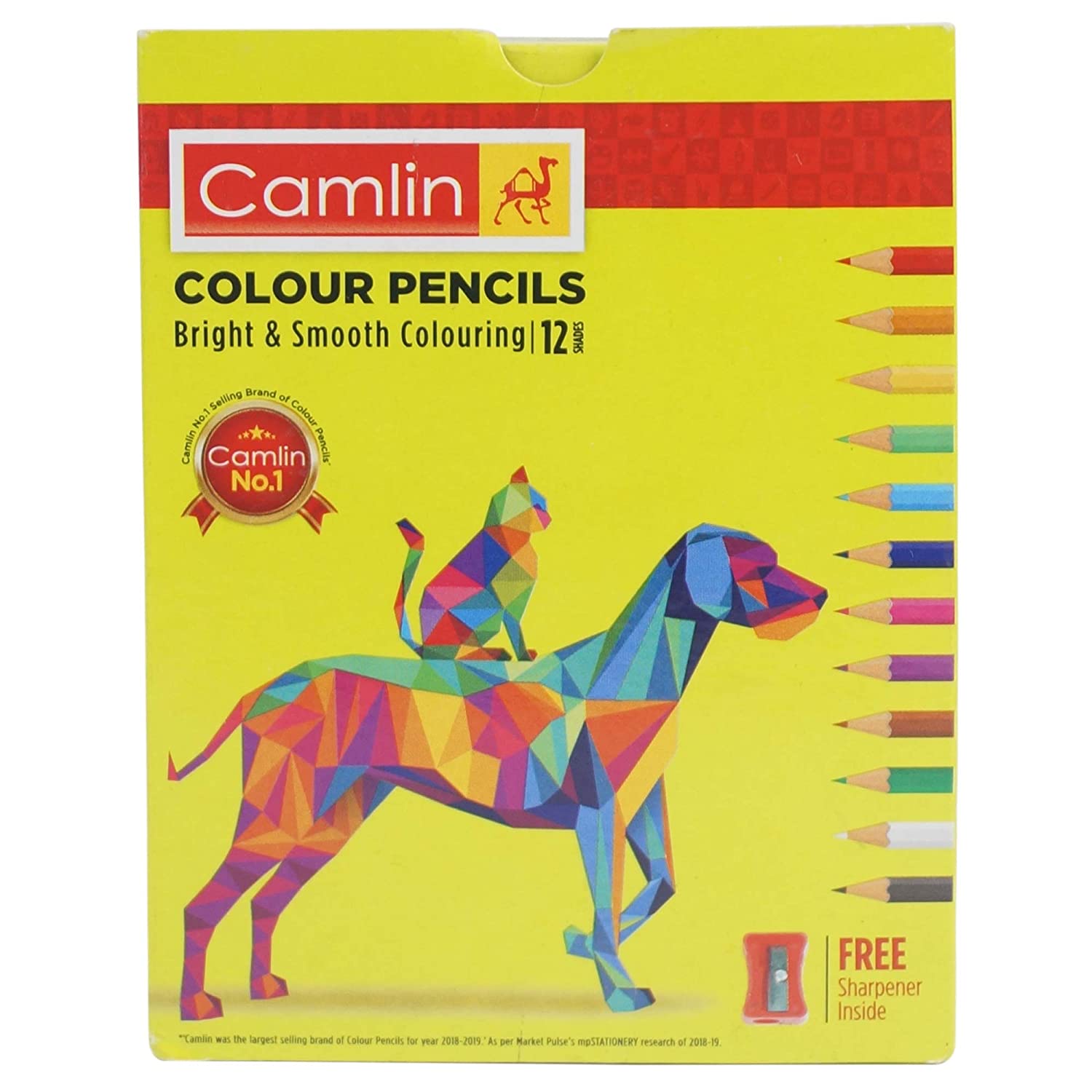 CAMLIN COLOUR PENCILS 12 SHADES